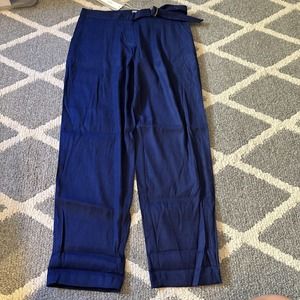 Tommy Bahama Willa Linen Stretch Pants Blue 2 NWT $125‎